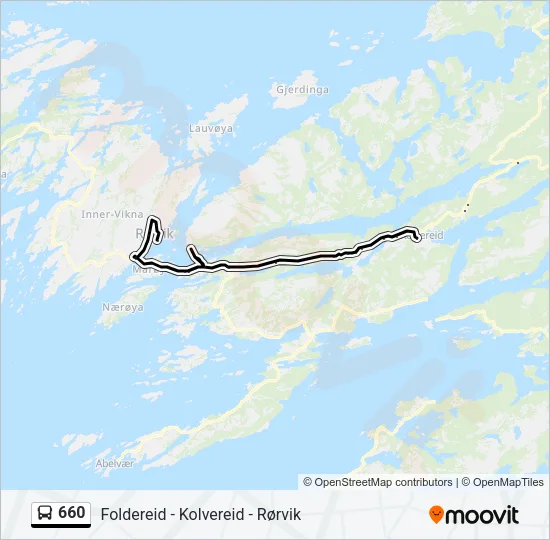 660 Bus Line Map