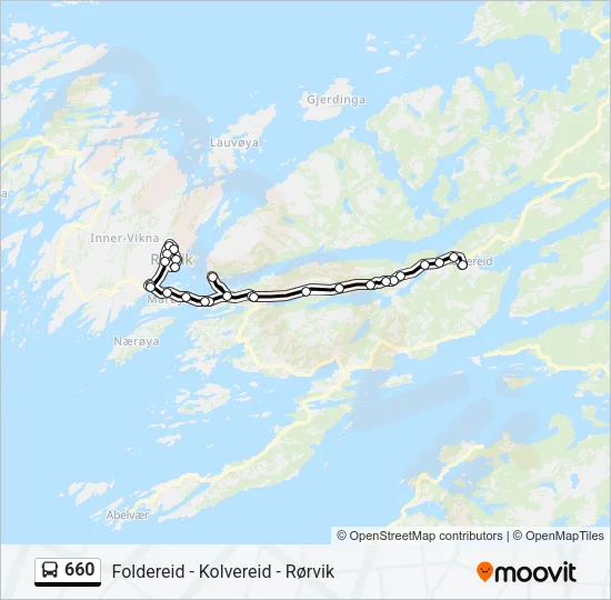 660 Bus Line Map