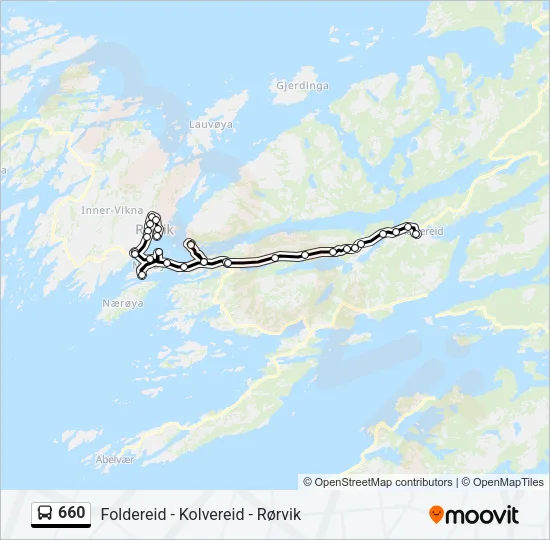 660 Bus Line Map