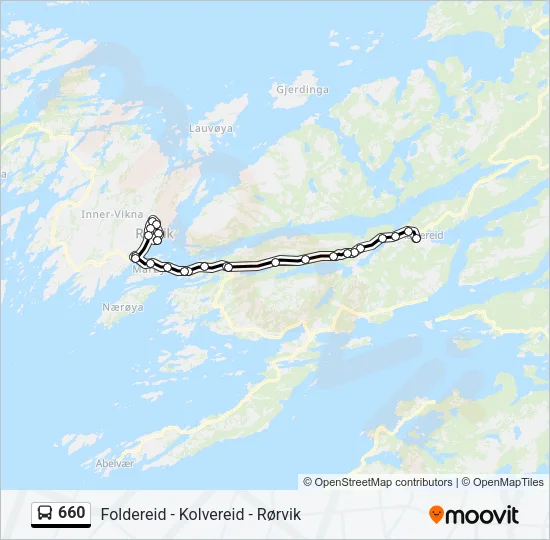 660 Bus Line Map