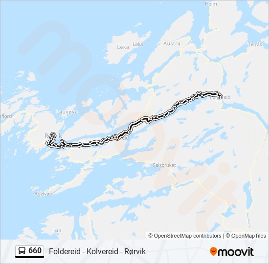 660 bus Line Map