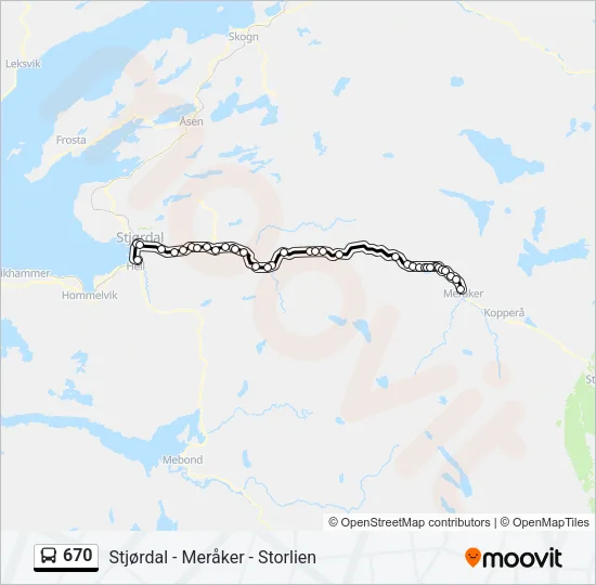 670 Bus Line Map