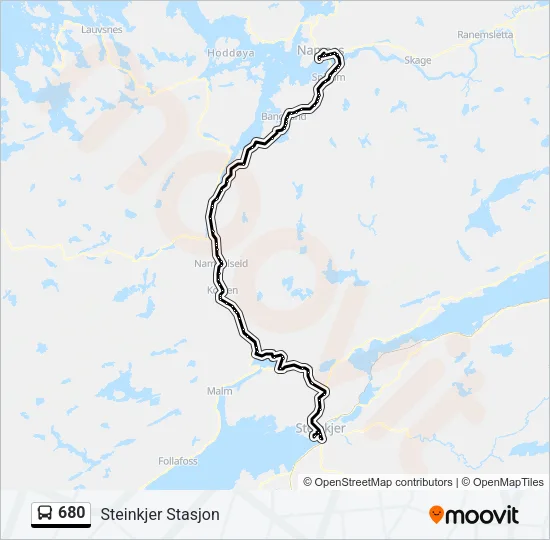 680 Bus Line Map