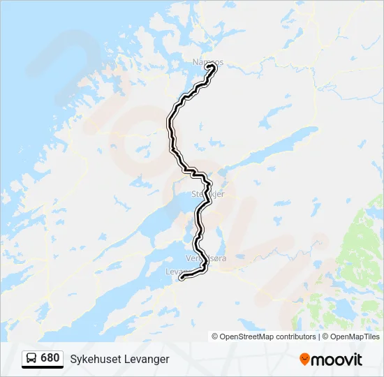 680 Bus Line Map