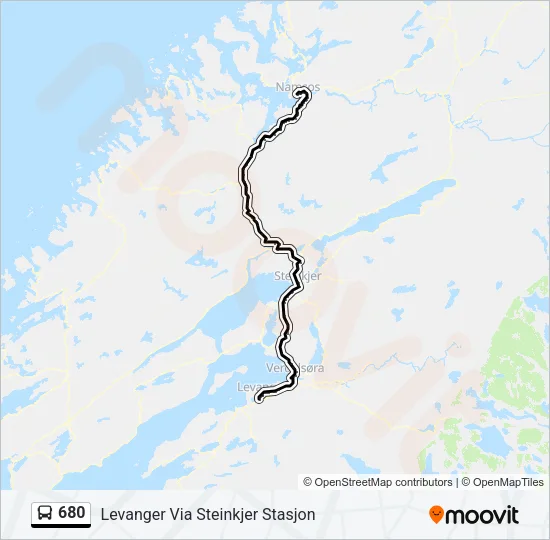 680 Bus Line Map