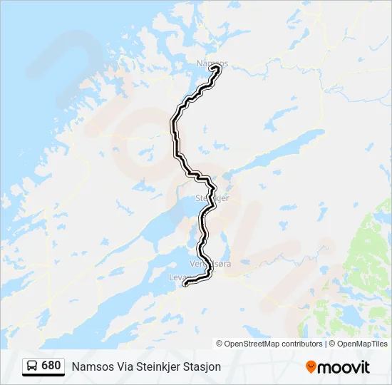 680 Bus Line Map