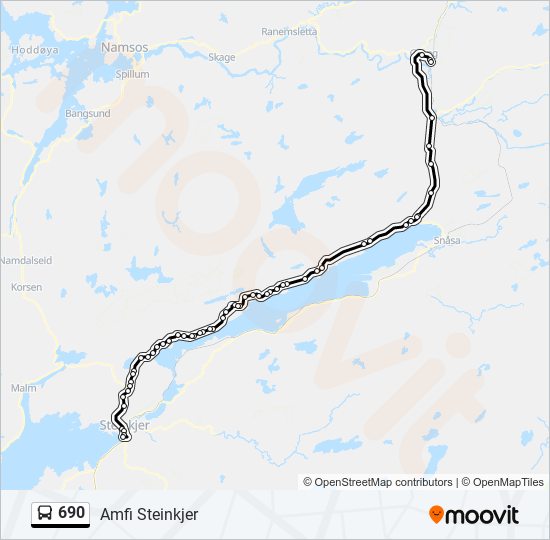 690 bus Line Map