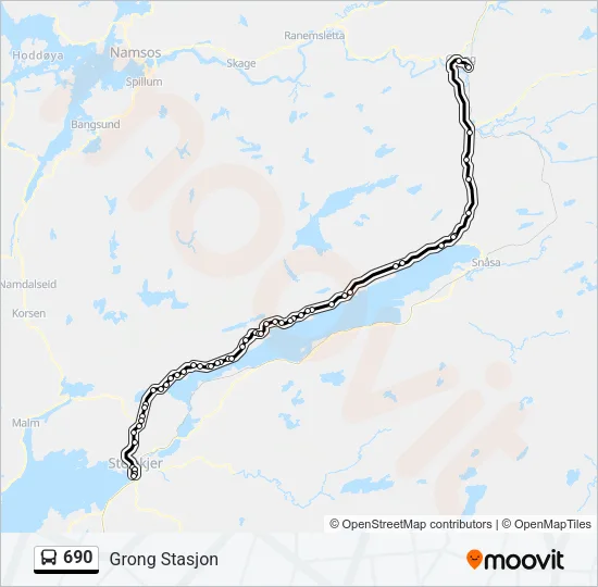 690 Bus Line Map