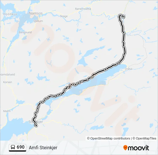 690 Bus Line Map