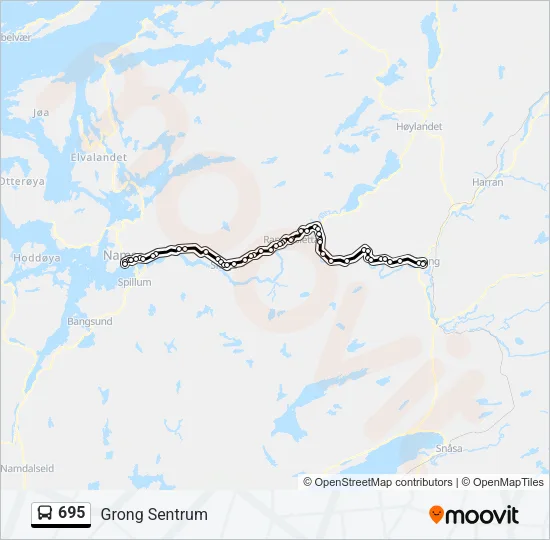 695 Bus Line Map