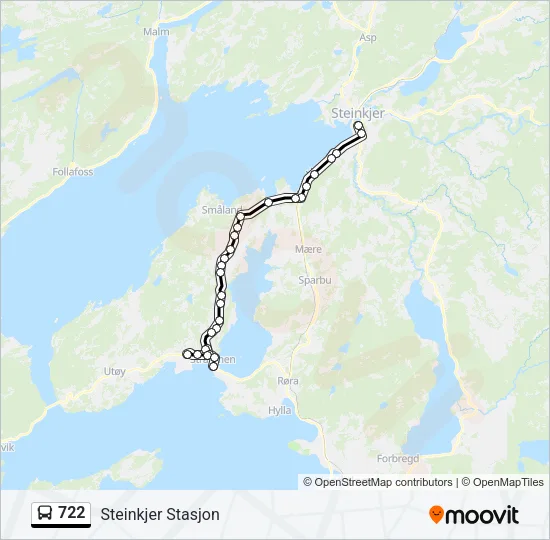722 Bus Line Map