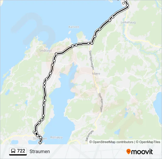 722 Bus Line Map
