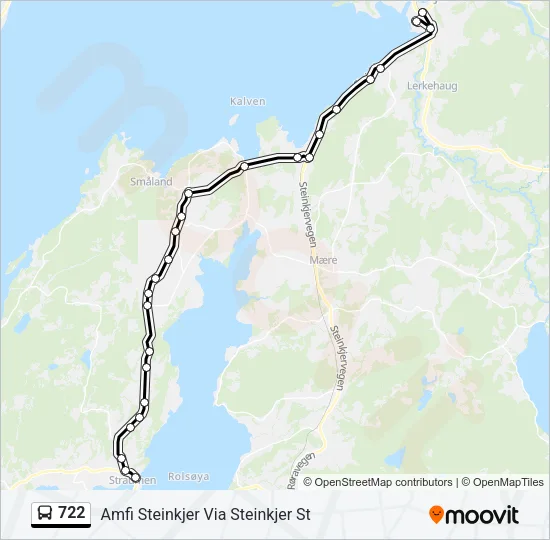 722 Bus Line Map