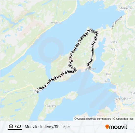 723 Bus Line Map