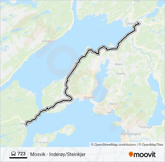 723 Bus Line Map