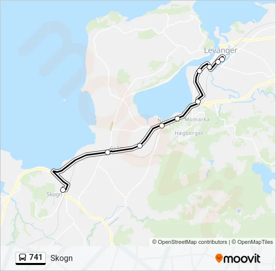 741 Bus Line Map