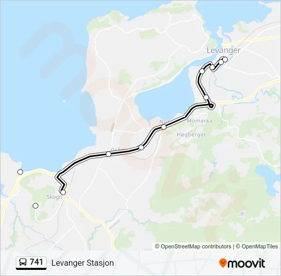 741 Bus Line Map