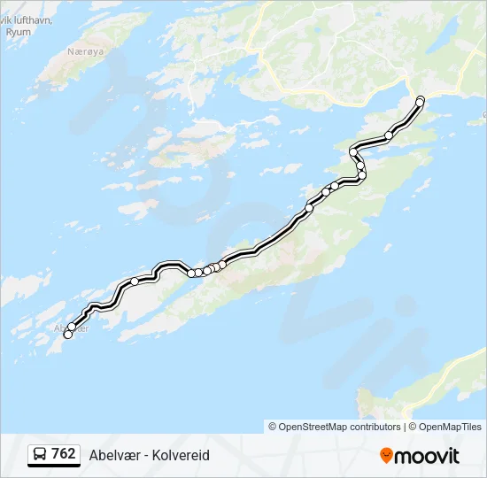 762 Bus Line Map