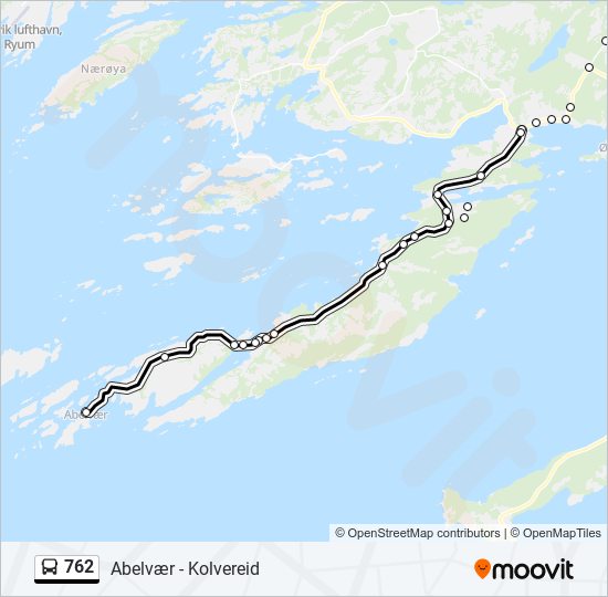 762 bus Line Map