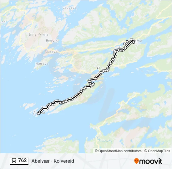 762 Bus Line Map