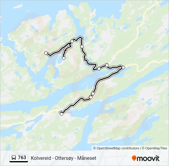 763 Bus Line Map