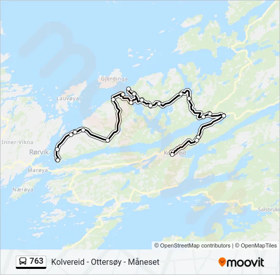 763 Bus Line Map