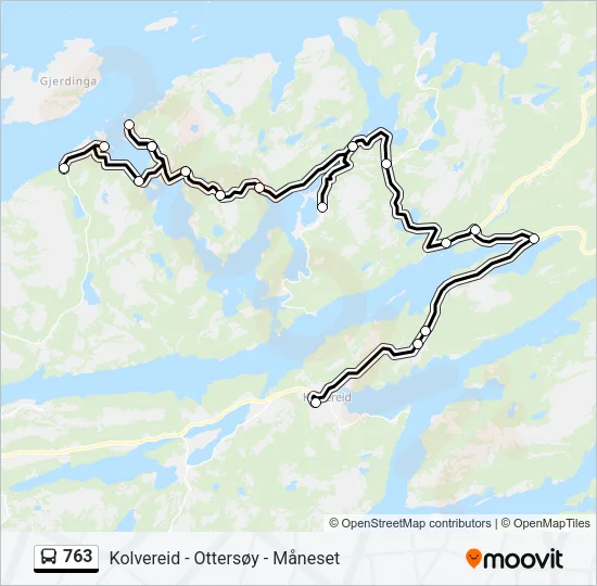 763 Bus Line Map