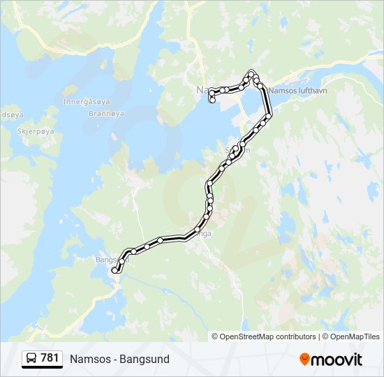 781 bus Line Map