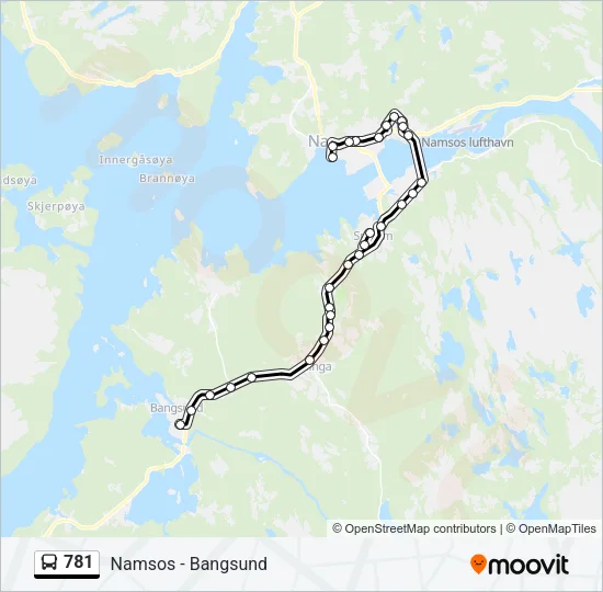 781 Bus Line Map