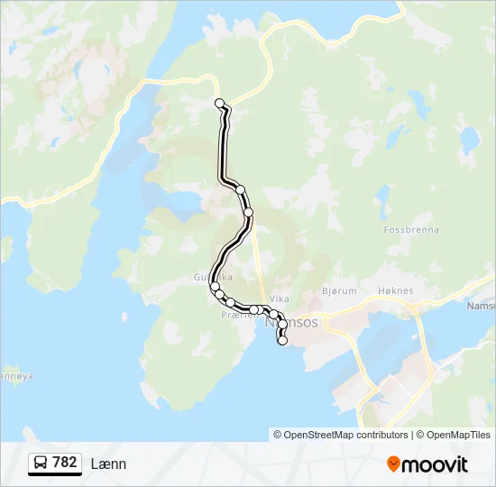 782 Bus Line Map