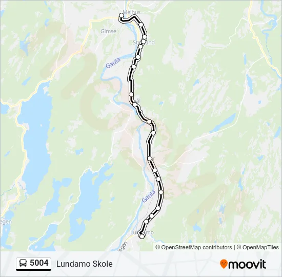 5004 Bus Line Map