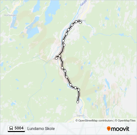 5004 Bus Line Map