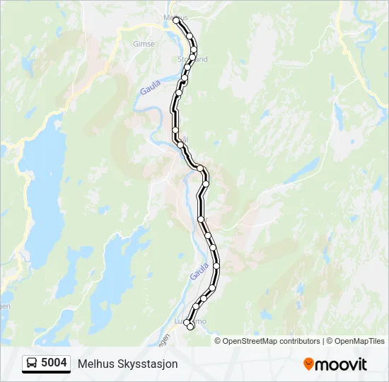 5004 Bus Line Map