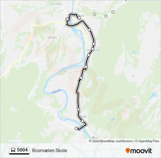 5004 Bus Line Map