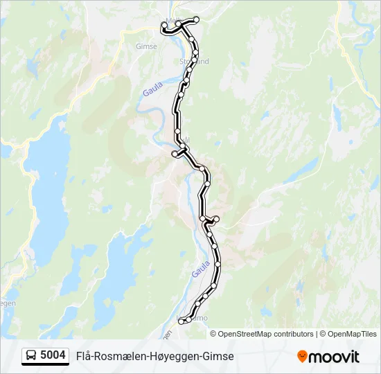 5004 Bus Line Map