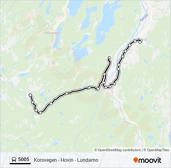 5005 bus Line Map