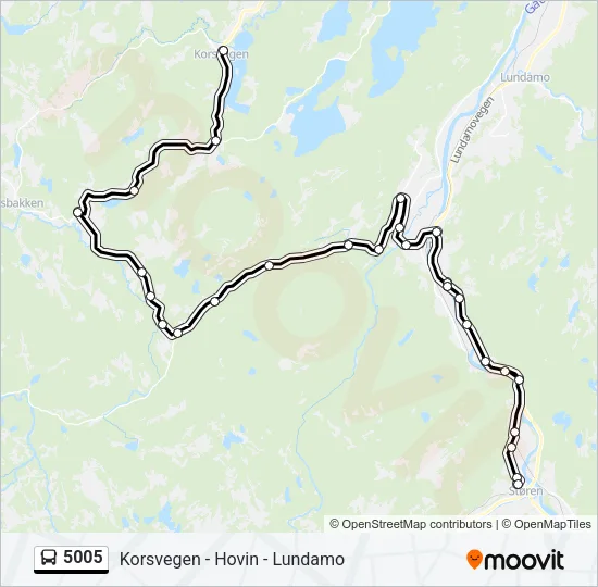 5005 Bus Line Map