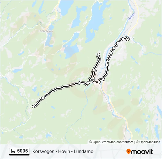 5005 Bus Line Map