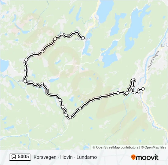 5005 Bus Line Map