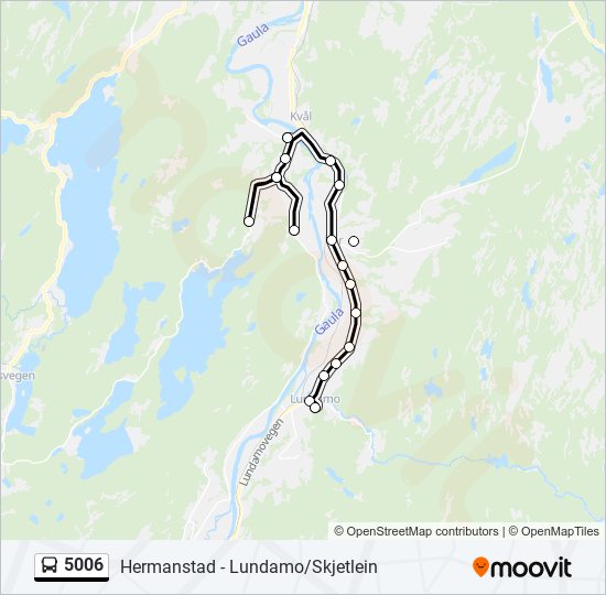 5006 bus Line Map