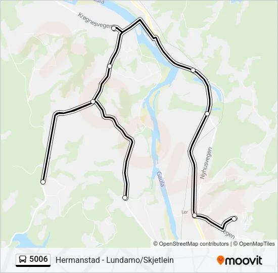5006 Bus Line Map