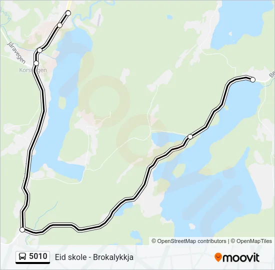 5010 Bus Line Map