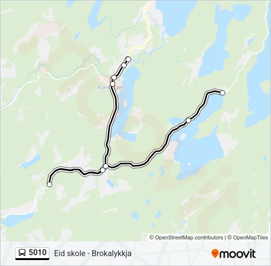 5010 Bus Line Map