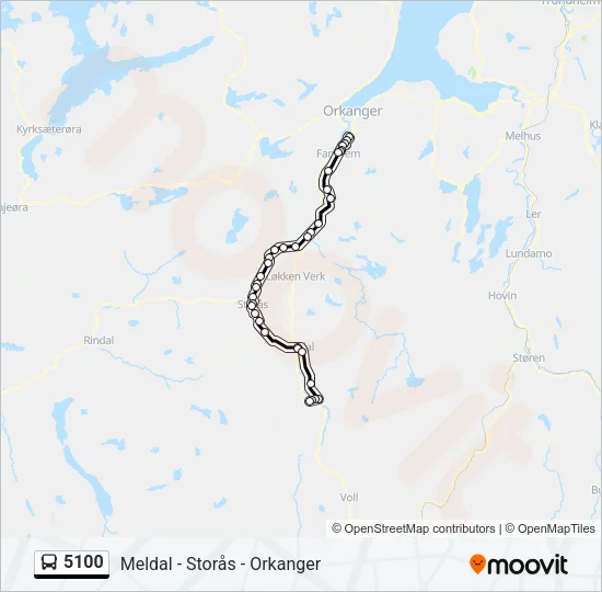 5100 Bus Line Map