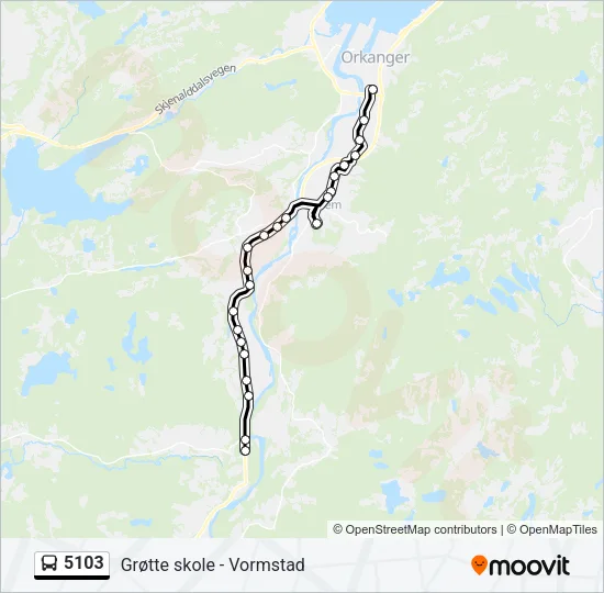 5103 Bus Line Map