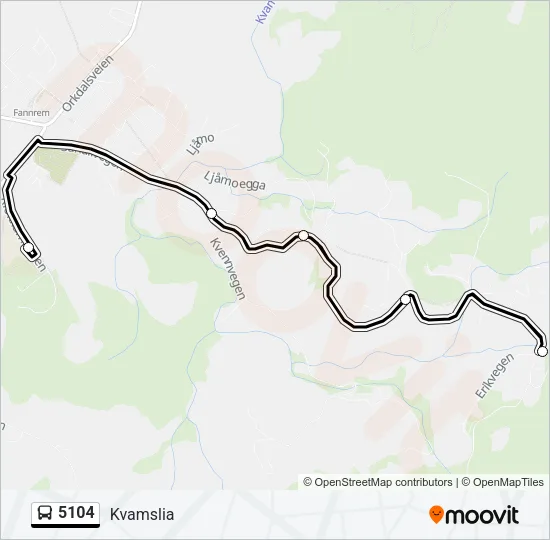 5104 Bus Line Map