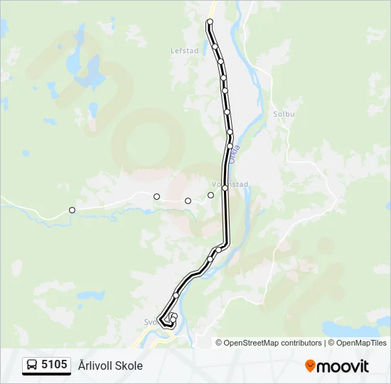 5105 Bus Line Map