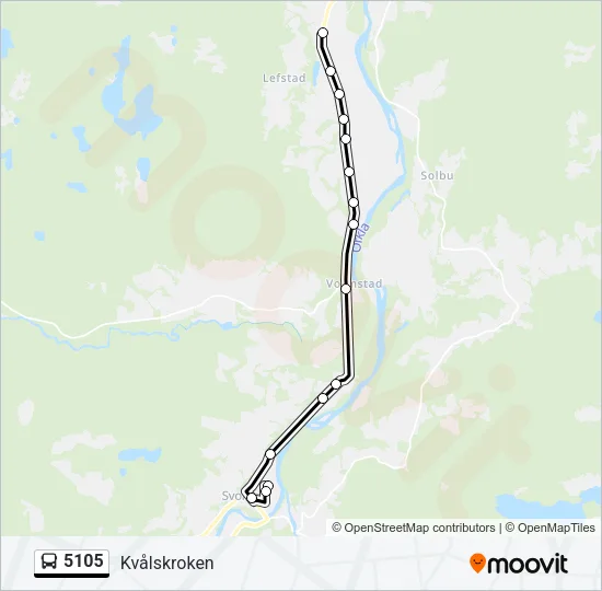 5105 Bus Line Map