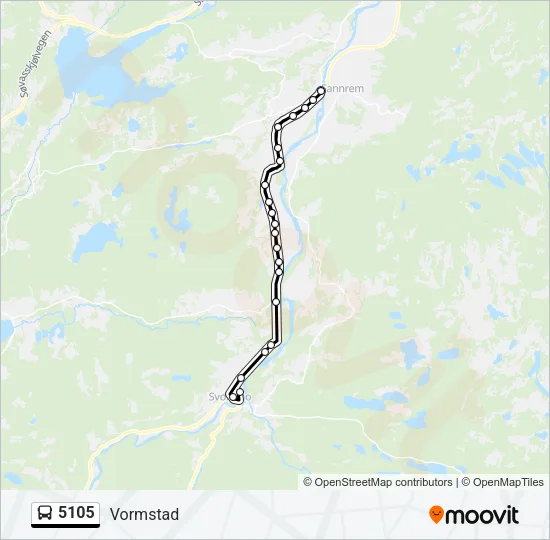5105 Bus Line Map