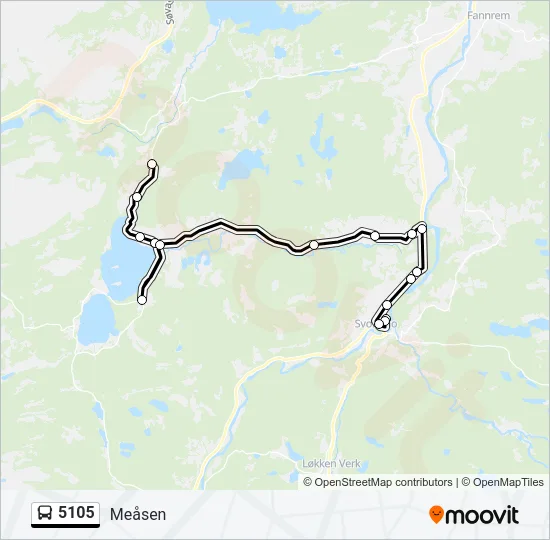 5105 Bus Line Map